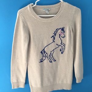 Horse print sweater